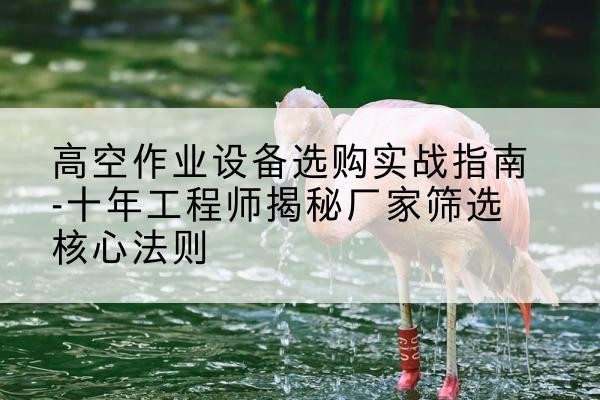 永泰剪叉式升降机厂家-高空作业设备选购实战指南-十年工程师揭秘厂家筛选核心法则