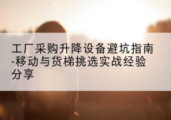 永泰移动式升降机怎么选-工厂采购升降设备避坑指南-移动与货梯挑选实战经验分享